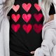 Black Valentine's Day Heart T-Shirts