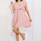 HEYSON Tea Time Ruffle Sleeve Mini Dress